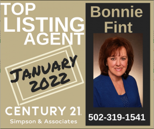 01 2022 Top Listing Agent - Bonnie Fint