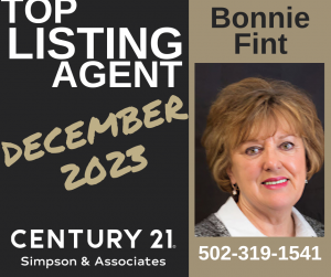 12 2023 CENTURY 21 Simpson & Associates Top Listing Agent - Bonnie Fint