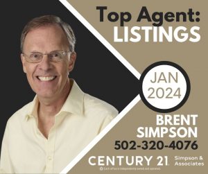 January 2024 CENTURY 21 Simpson & Associates Top Listing Agent - Brent Simpson